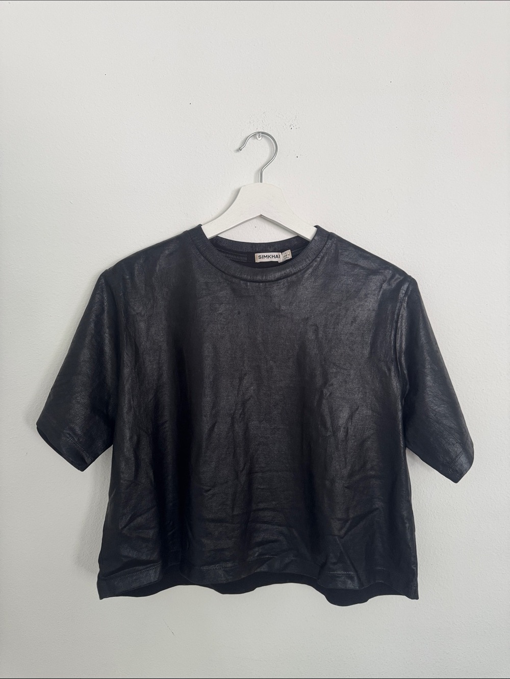 SIMKHAI Black Short Sleeve Tee